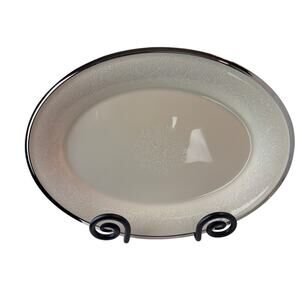 Lenox Landmark Platinum 13” Oval Platter – Like New